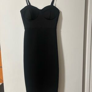 Stylish Black Strapless Dress